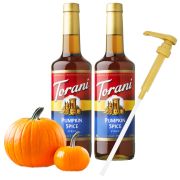 Torani Pumpkin Spice Syrup 2 x 750 ml + Pump