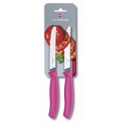 Victorinox Swiss Classic tomatkniv 11 cm 2 st, rosa