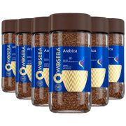 Woseba Arabica snabbkaffe 6 x 100 g
