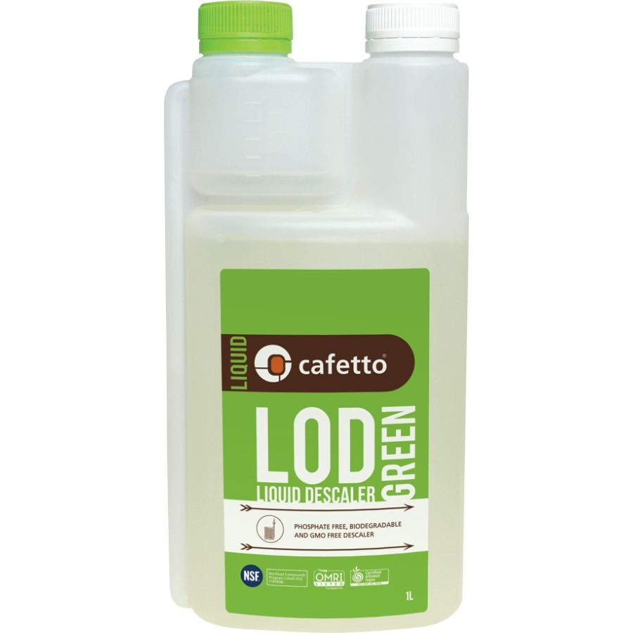 Cafetto LOD® Green ekologisk avkalkningsvätska för kaffemaskiner 1 l
