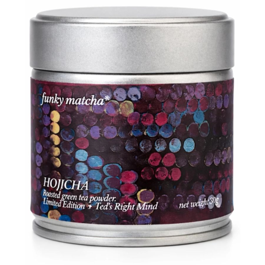 Funky Matcha Roasted Hojicha Powder Tedsrightmind Limited Edition 30 g burk