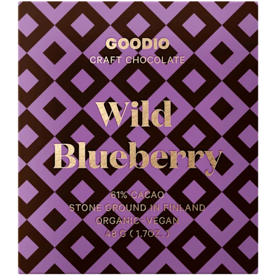 Goodio Wild Blueberry ekologisk choklad 61%, 48 g