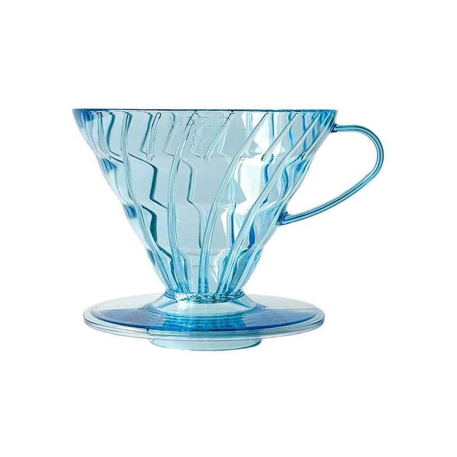 Hario V60 Project Waterfall Dripper storlek 02, klarblå