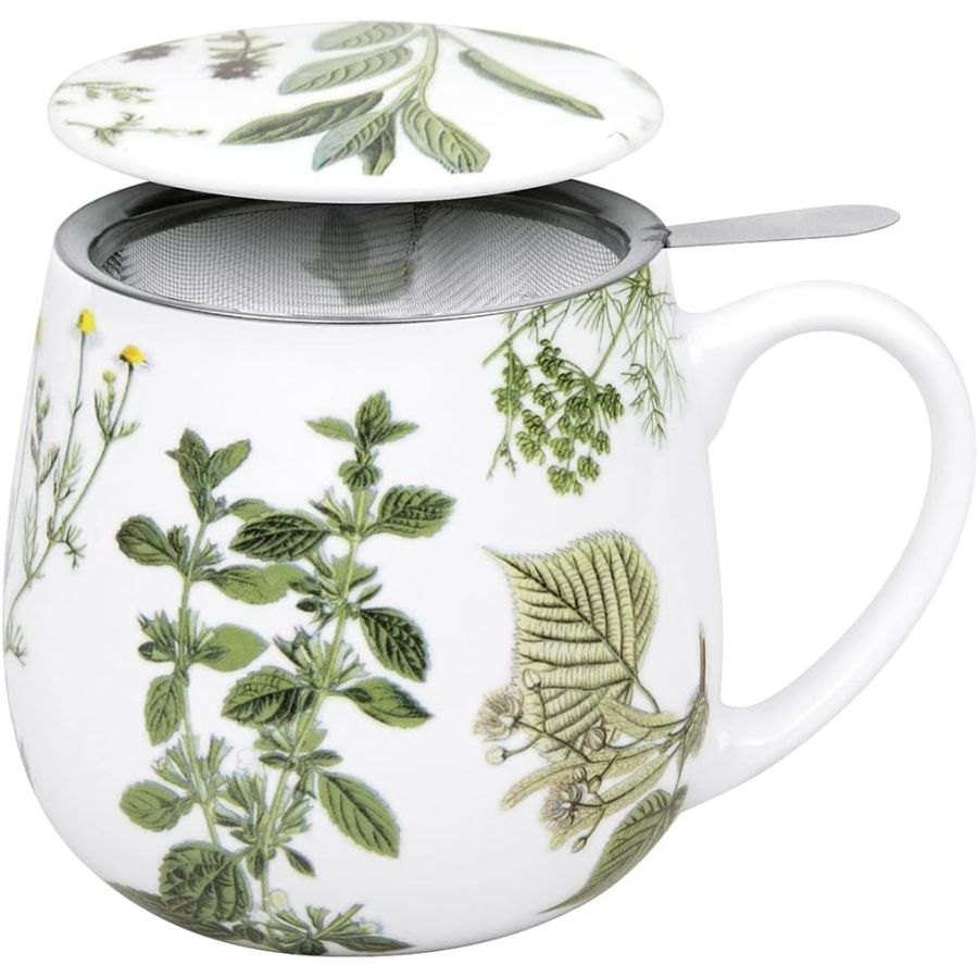 Könitz Cosy Mug Herbs -temugg med sil 420 ml