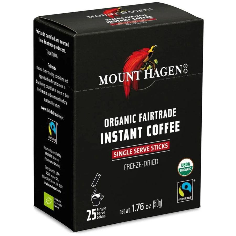 Mount Hagen snabbkaffe, 25 x 2 g portionspåsar