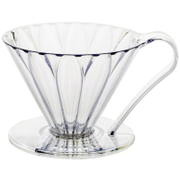 Cafec Tritan Cone Shaped Flower Dripper -filterhållare 4 koppar, klar