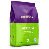Löfbergs Mellanrost 1 kg kaffebönor